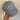 CAPPELLO CON VISIERA IN COTONE DENIM CON SCRITTA RICAMATA - UNISEX