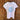 maglietta logo Daedalus  100% cotone. colore bianco, stampa celeste glitter